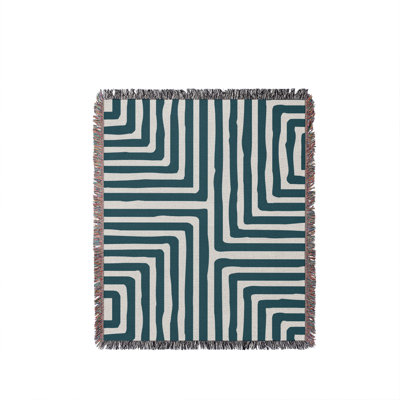 Waren Abstract Cotton Throw Blanket