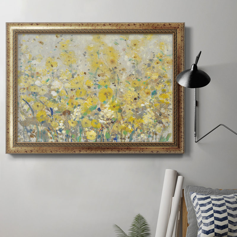 «Cheerful Garden I», peinture sur toile encadrée, H 16 po x l 20 po x P 2,5 po