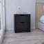 Table de chevet 2 tiroirs, table de bout, table d'appoint Basilea - noir-1734328768