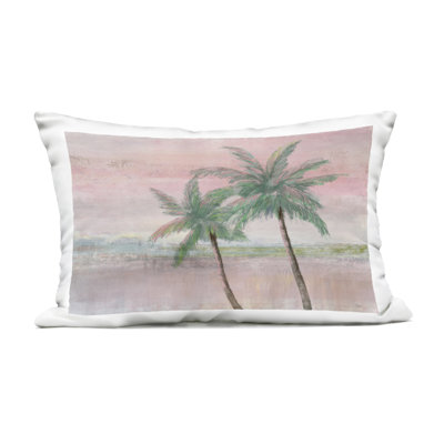 Coussin d'extérieur Sunset Palms at Dusk