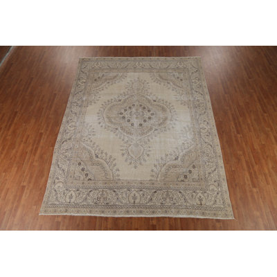 Distressed Wool Traditional Area Rug 9x12
