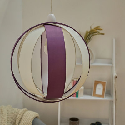 29 cm H Round Cotton Pendant Shade ( Screw On )