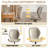 Cross Legged Office Chair With Wheels, Armless Desk Chair With Wide Seat And Tall Back, Ergonomic Curved Seat For Bedroom, Office & Home-629810390