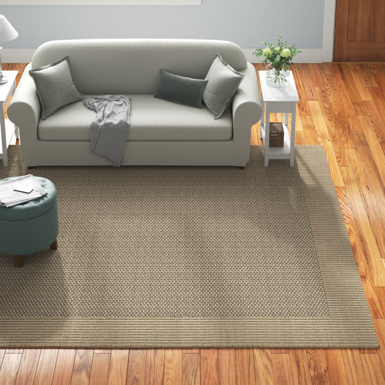 Auckland Chevron Handmade Flatweave Charcoal/Green Area Rug