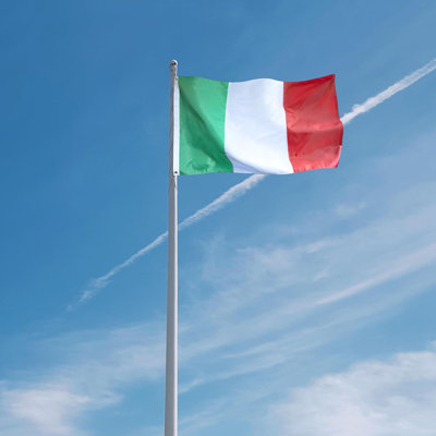  EverStrong Series Italy Flag 3x5 Foot Heavy Duty Polyester - Embroidery and Heavy Duty Canvas Header - Italian National Banner Flags