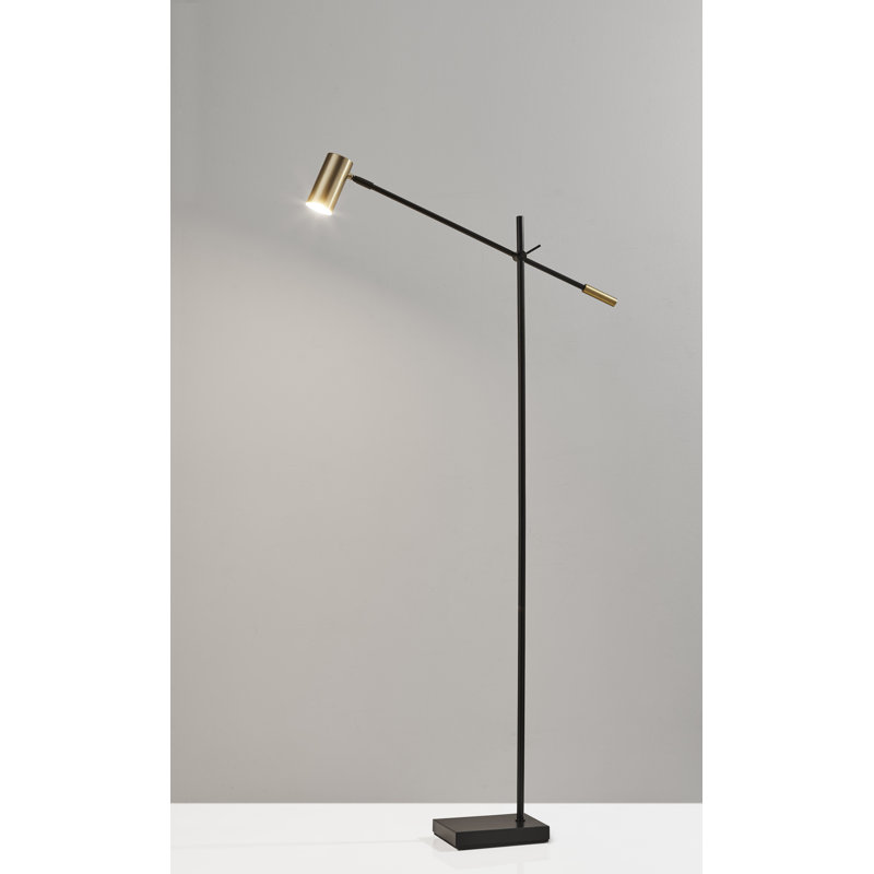 Burruss 160cm LED Task Floor Lamp, Black
