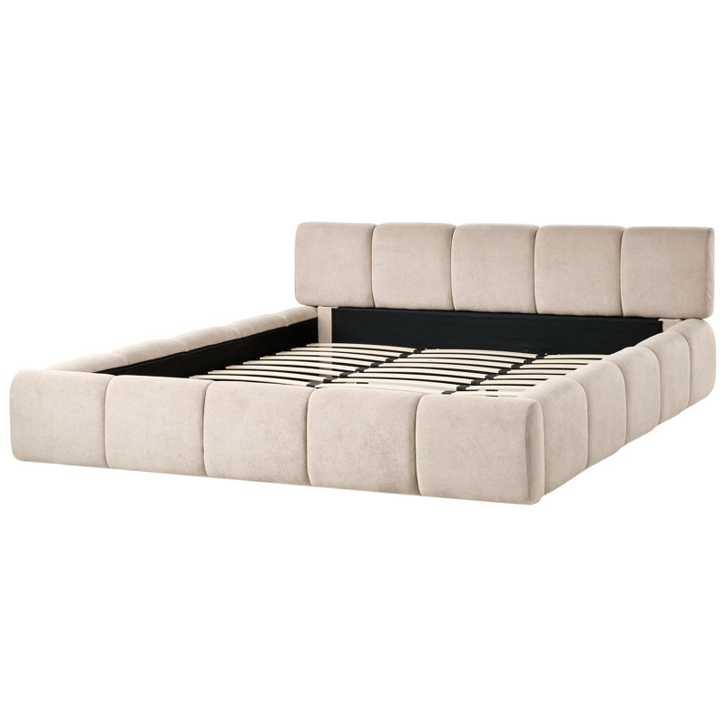 Upholstered Bed, Kingsize  (208 x230 cm), Beige