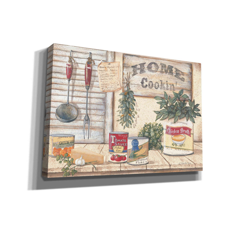 «Mom's Kitchen I» par Pam Britton, art mural sur toile, H 18 po x l 26 po x P 0,75 po