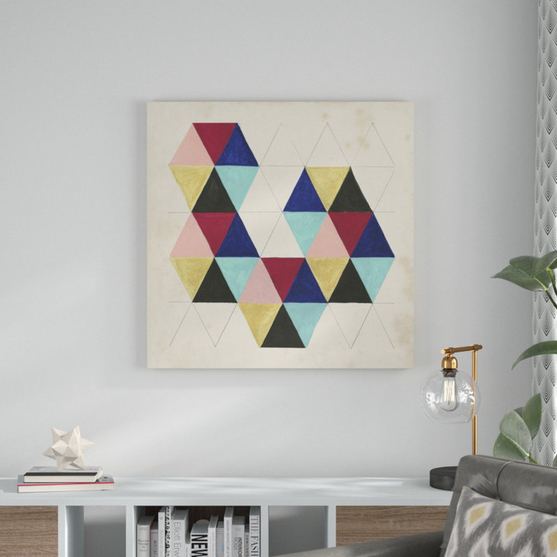 «Geometric Pattern Play III», impression sur toile, H 36 po x l 36 po