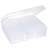 Novelinks Transparent 4" X 6" Photo Cases And Clear Craft Keeper With Handle - 16 Inner Cases Plastic Storage Container Box (Multi-Colored)