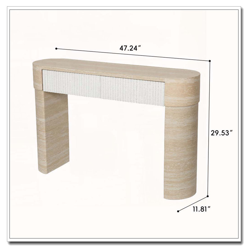 Console, canapé, beige brown1