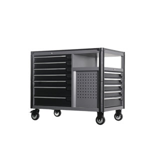 Établi mobile multifonctionnel avec roulettes