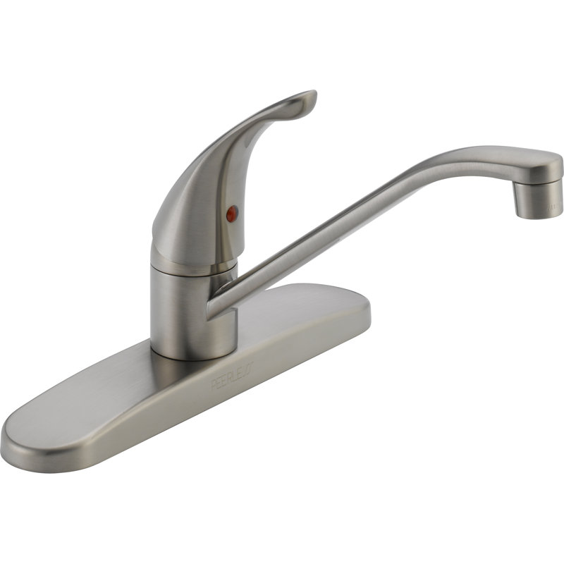 Core Single-Handle Kitchen Sink Faucet, 3-Hole Kitchen Faucet, Stainless Steel