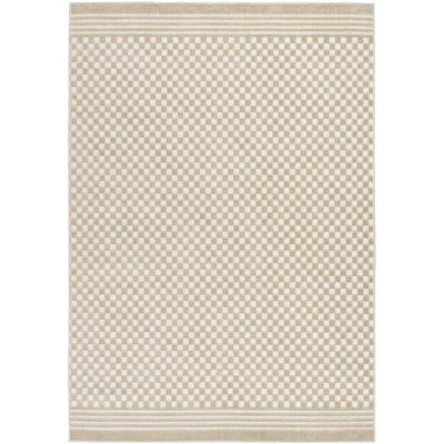 Latitude Run® Care Free Beige Modern Indoor Rug