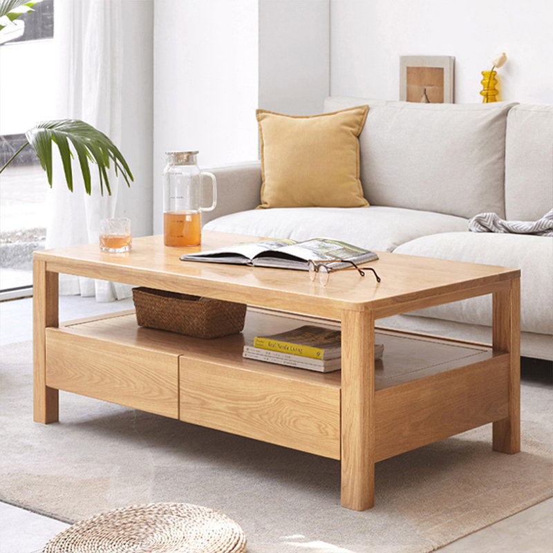 Table basse Burlywood, 17.72" H x 55.12" L x 25.59" D