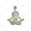 «Zen Attitude - Green», reproduction encadrée à motif floral | Décoration intérieure-121073186-121073188