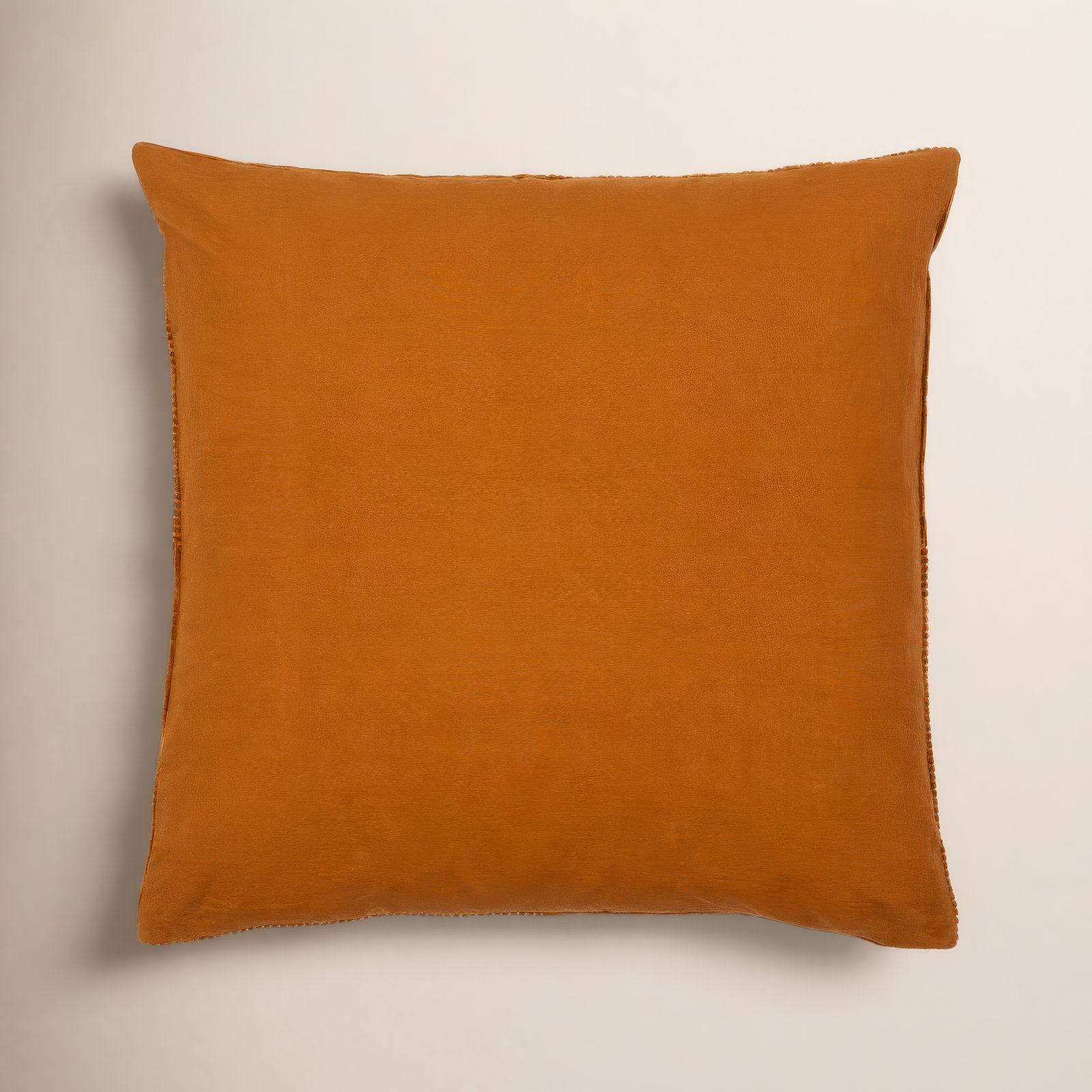 Selma Cotton Throw Pillow, 22" x 22", Brick Red