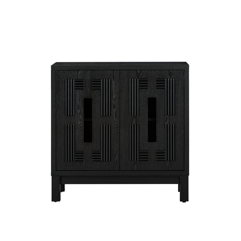 Buffet 31,5 "Mid Century, Black