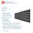 Linea Galvanized Steel Wall and Fence Extension Privacy Panel, Black-108714491