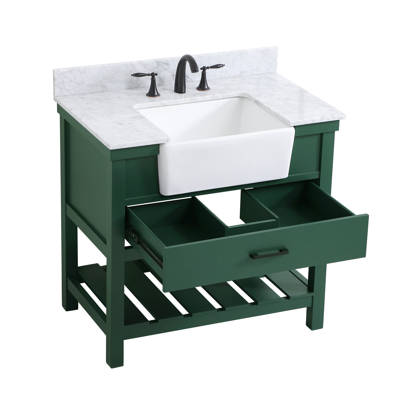 Pelaghia 36'' Single Bathroom Vanity, Green