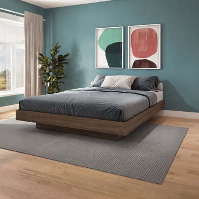 Chambre Zen Kappa - Lit plateforme seulement - Assemblage facile, aucun sommier requis
