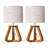 14.57" H Solid Wood Dimmable Table Lamps-1790218232