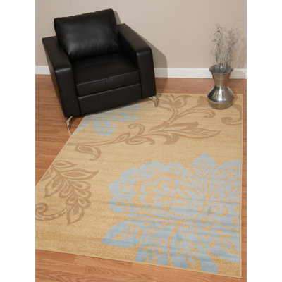 Tapis bleu / beige Plattsmouth
