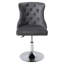 Azjah Swivel Upholstered Adjustable Height Counter Stool with Metal Frame