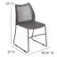 Chaises de vestibule empilables en plastique avec dossier en nid d'abeille Oliverson-1496206833-1496206838-1541484609