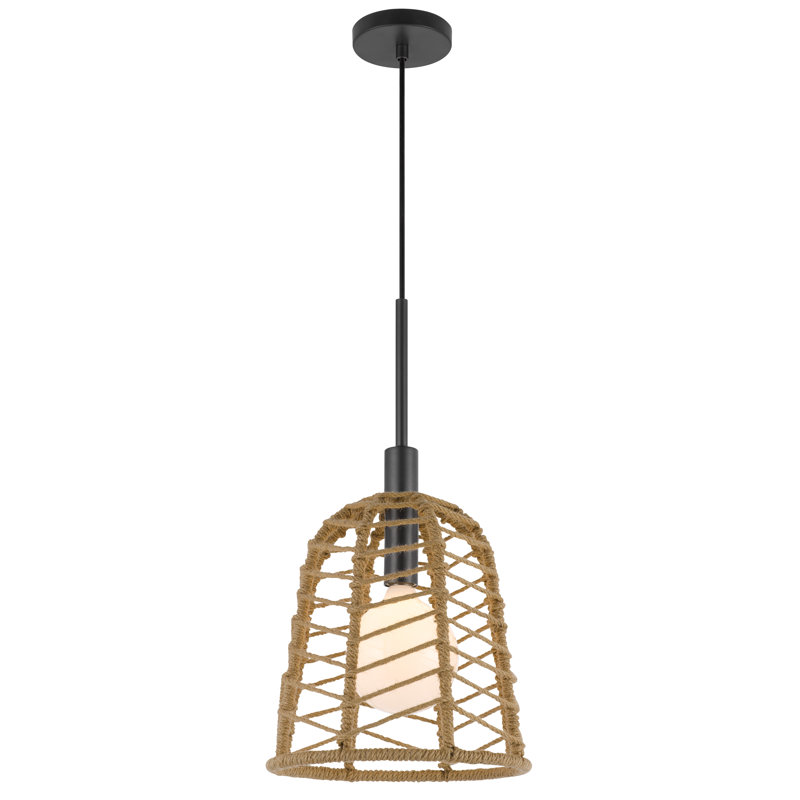 Luminaire suspendu gris anthracite 1 lumière Ullin