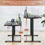Hieronymus Electric Adjustable T-Shape Standing Desk Home Desk With Backpack Hook And Memory Smart Pannel-1642599127-1642599121