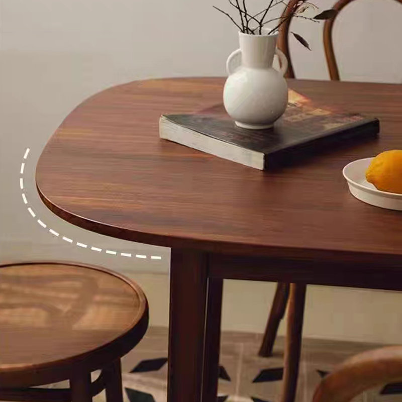 Simple oval vintage dining table, 29.53"H x 62.99"L x 27.56"W