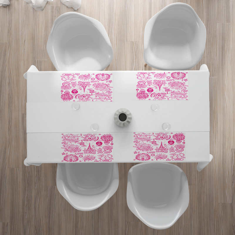 Polyester Abstract Rectangle Placemat