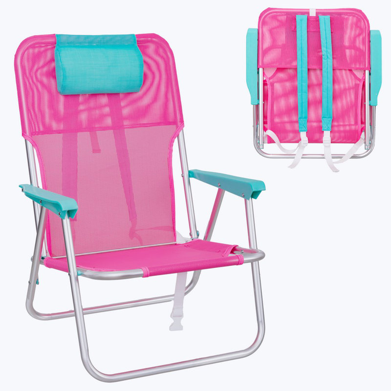 Folding Beach Chair, Pink