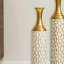 Ensemble de 3 vases de plancher en métal de style moderne 
