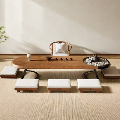 Wabi-sabi coffee table with minimal design