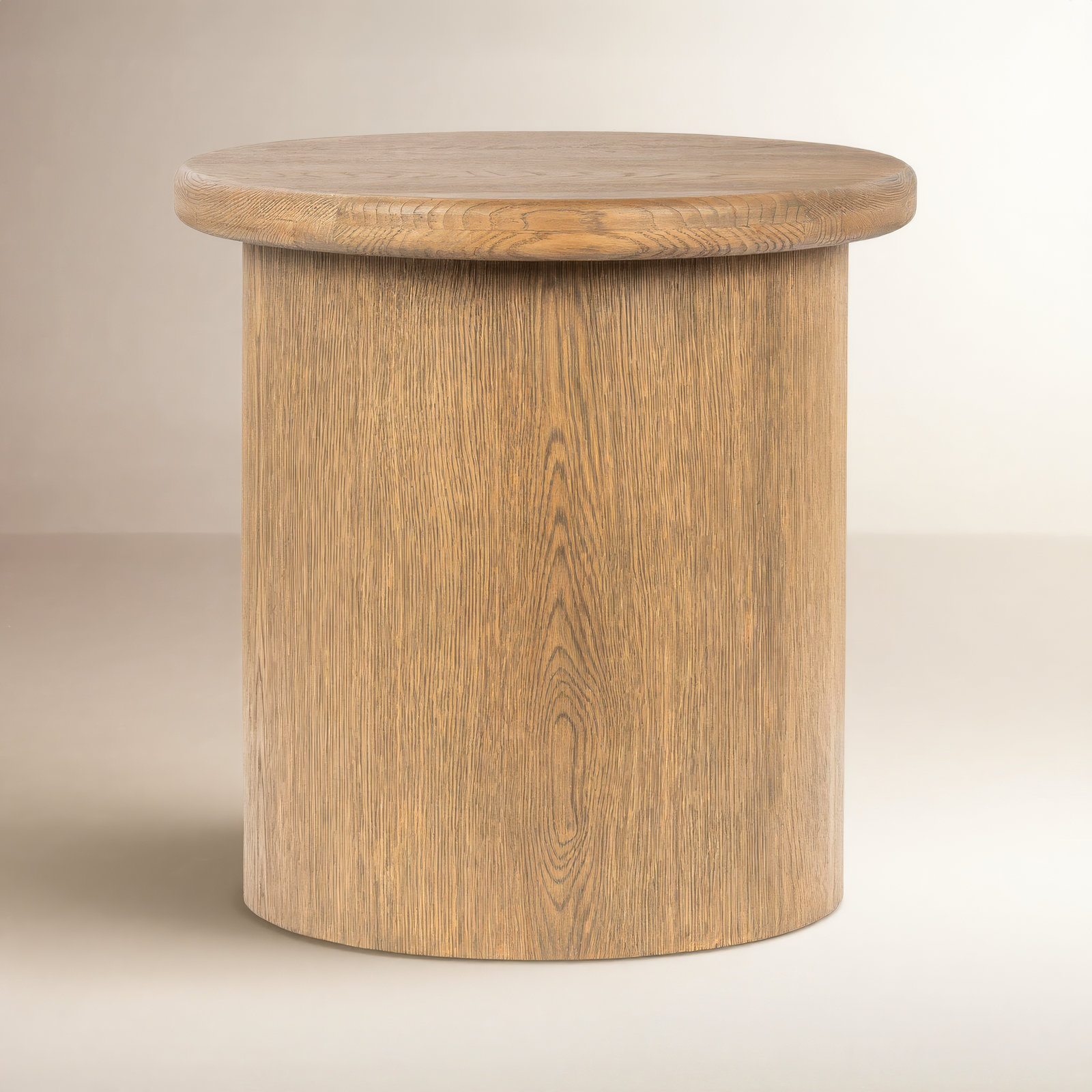 Caesar End Table, Latte Brown
