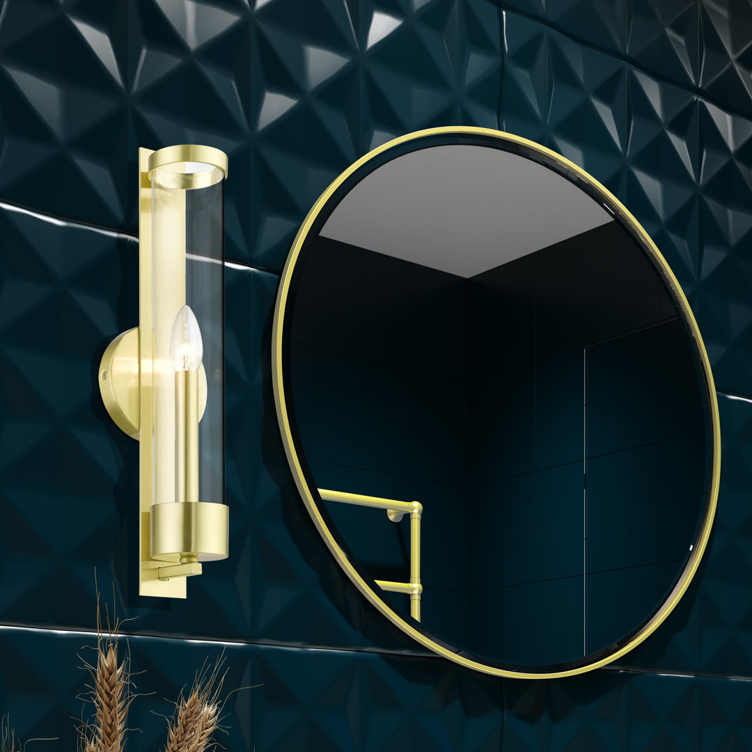 1 - Light Dimmable Candle Wall Light Latitude Run® 