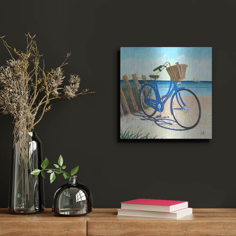 Art mural en métal Rosecliff Heights «Blue By You» par Scott Westmoreland, H 12 po x l 12 po