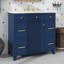 36" Bathroom Vanity With Ceramic Sink,Soft Close Doors, Adjustable Shelves, 3 Drawers-165838050