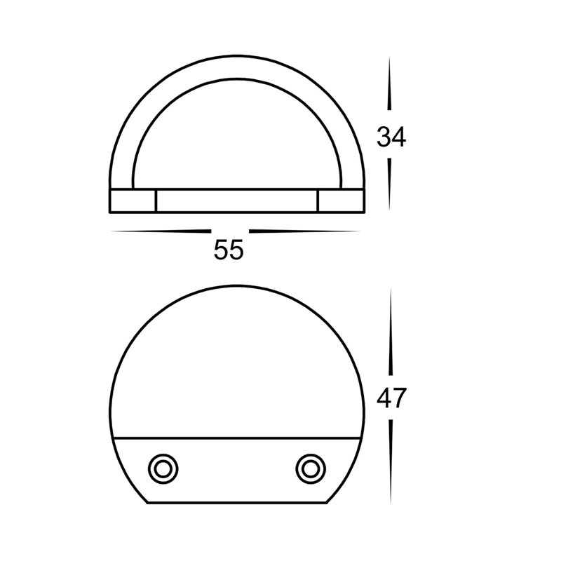 Drage Outdoor Flush Mount, Bronze