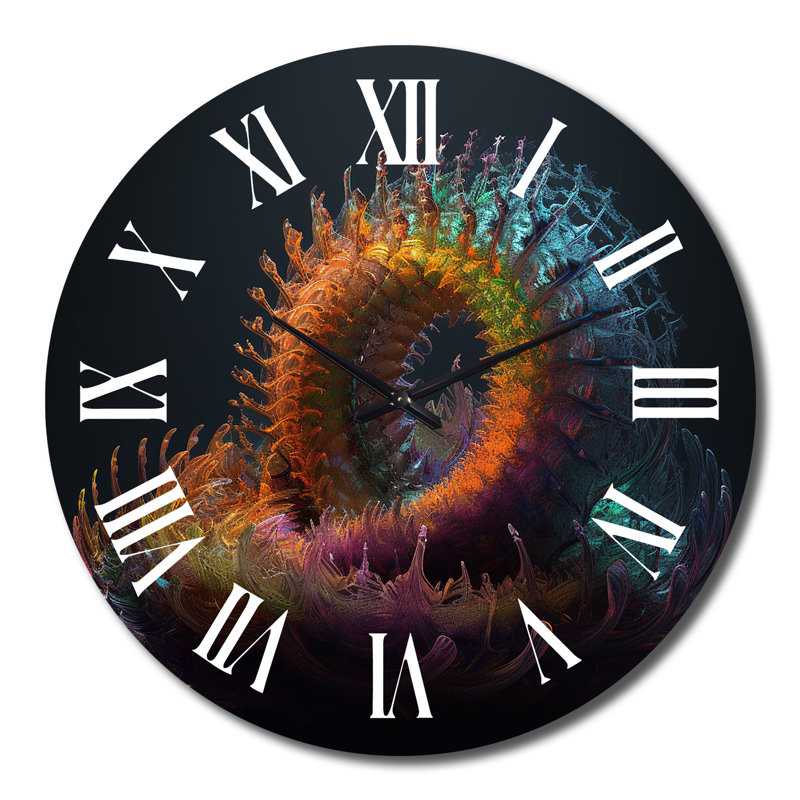 Horloge murale spirales 3D, Grand
