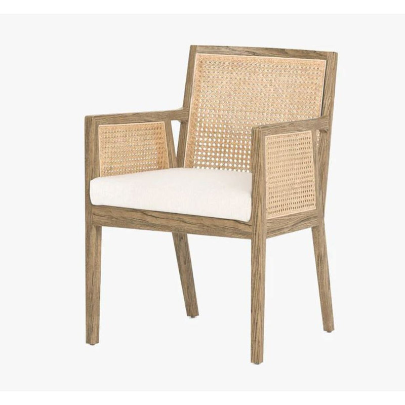 Chaise de salle à manger Toscana Cane, Naturel