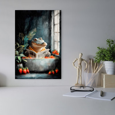 Cozy alligator Bathtime Peaceful