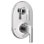 Garniture de douche à 2 poignées Doux M-CORE 3-Series avec valve de transfert intégrée, valve requise