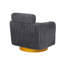 Fauteuil pivotant en velours Luxe