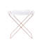 Table-plateau en acrylique et cuivre transparent Cercie