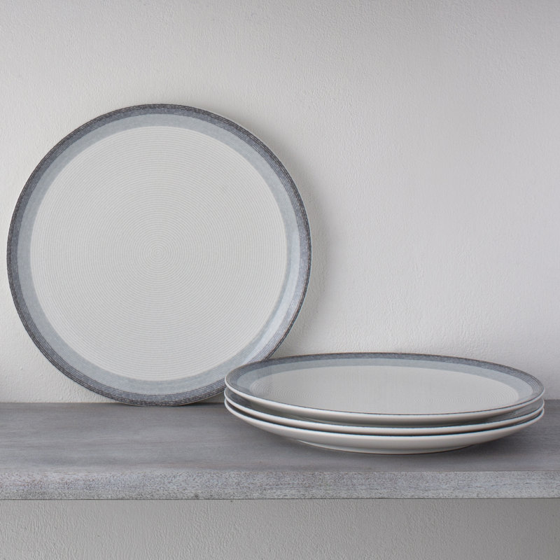 Assiettes plates Noritake Colorscapes Layers, 11 po, Frêne