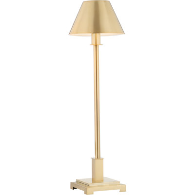 Lampe de table moderne à DEL avec abat-jour en métal, ampoule écoénergétique incluse, design contemporain pour chambre à coucher, salon, bureau et dortoir d'université, homologuée ETL