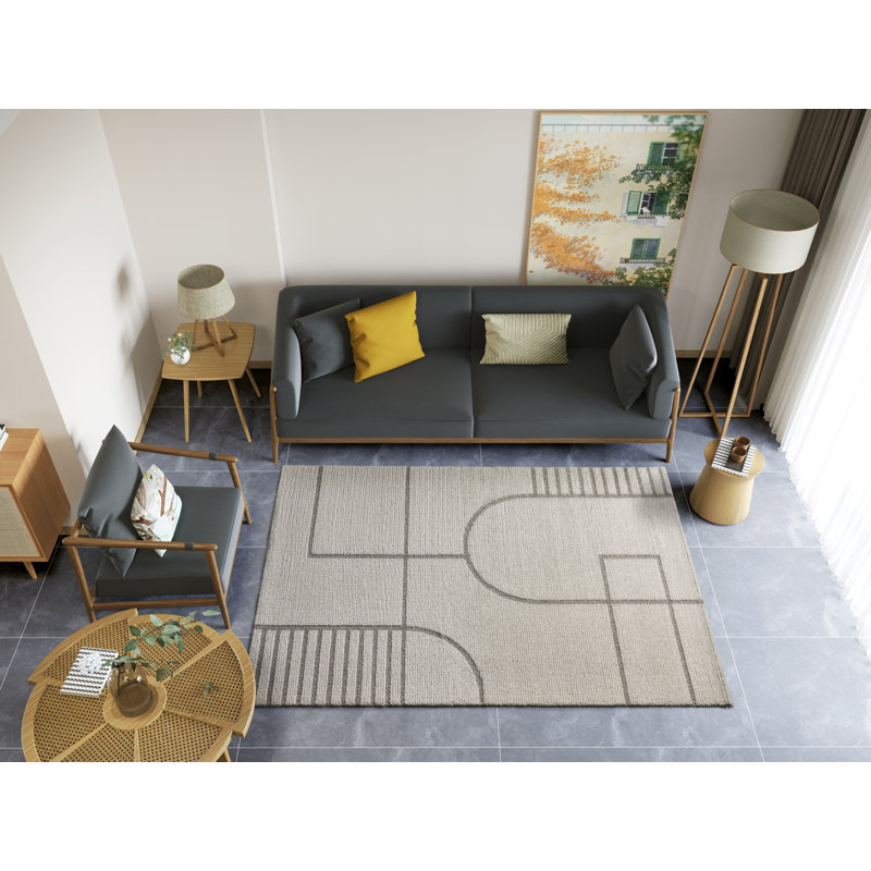 Hameldon Geometric Area Rug, Rectangle 120 x 170cm
